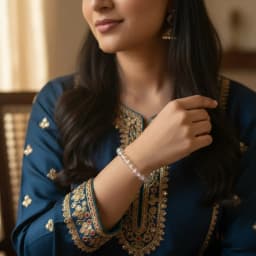 Sphatik Crystal Clear Quartz Bracelet